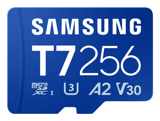 Памет SD Samsung T7 microSD Memory Card 256GB for Smartphones Tablets and Handheld Consoles up to 170MB/s Read