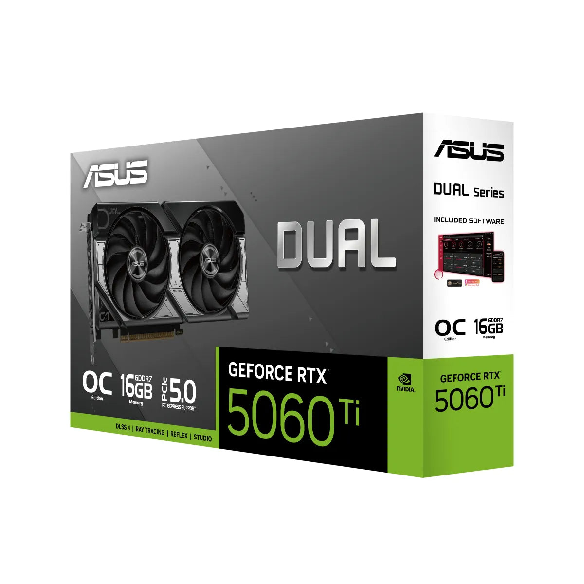 Графична карта за настолни компютр ASUS DUAL RTX 5060 TI OC 16GB