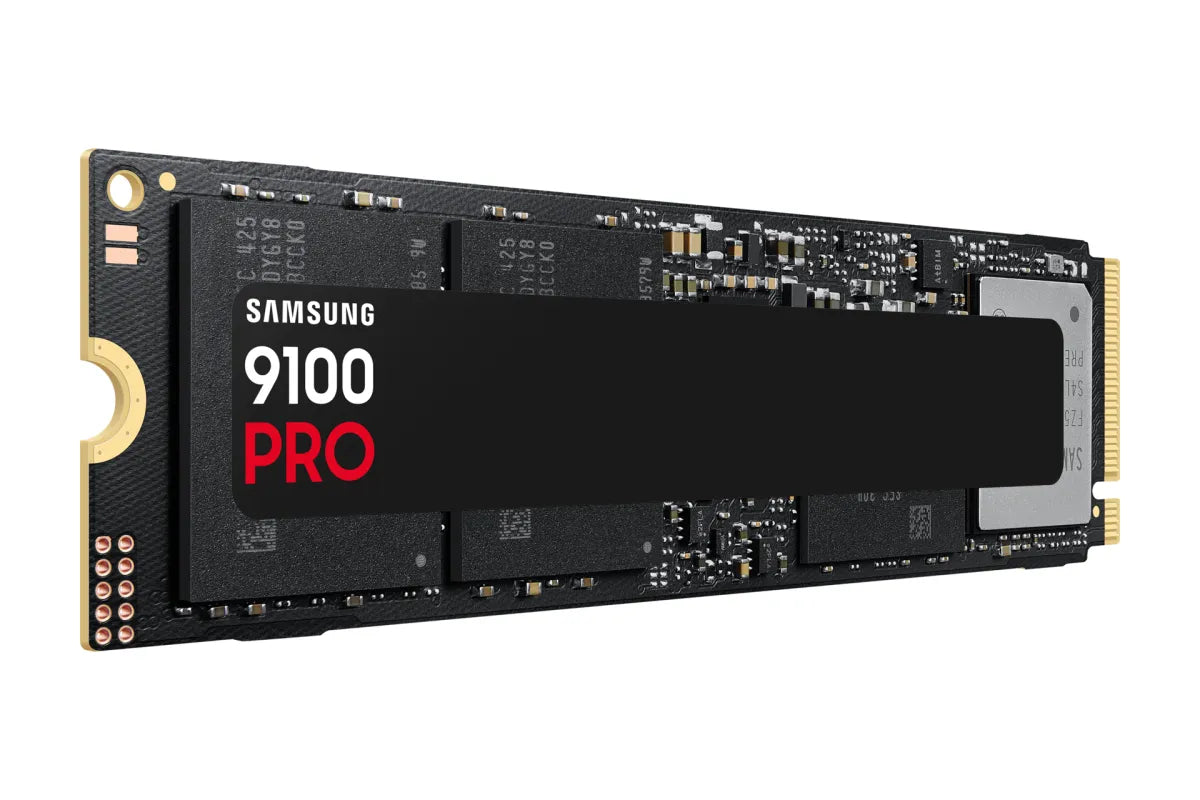 Вътрешни SSD Samsung 9100 PRO SSD NVMe M.2 1TB PCIe 5.0 14.700 MB/s Read 13.300 MB/s Write Internal SSD for Gaming and video editing Black