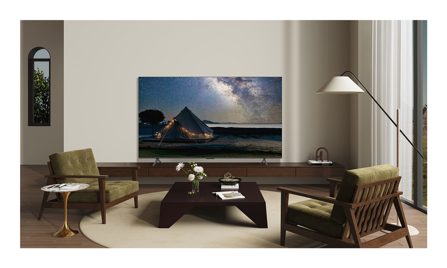 Телевизор TCL 55inch QLED Android TV HDR10+ Bionic Color Optimization Technology Dolby Vision Dolby Atmos 2x10W