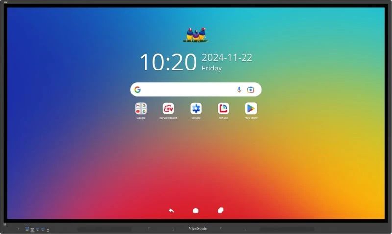Професионални дисплеи със сензорен екран Viewsonic ViewBoard 34 serie 65inch UHD Touch IR 450nits 2x20W 2xUSB-C 8/128GB Android 14 EDLA