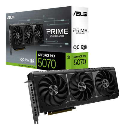 Графична карта за настолни компютри ASUS PRIME GeForce RTX 5070 12GB GDDR7 OC Edition