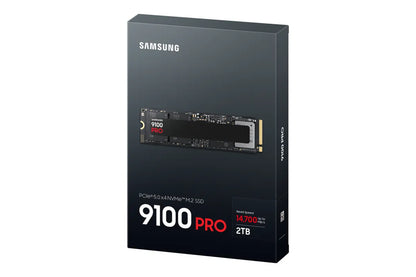 Вътрешни SSD Samsung 9100 PRO SSD NVMe M.2 2TB PCIe 5.0 14.800 MB/s Read 13.400 MB/s Write Internal SSD for Gaming and video editing Black