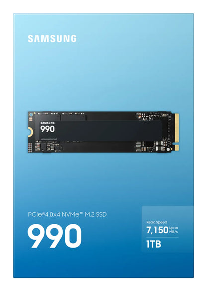Вътрешни SSD Samsung 990 Basic SSD 1TB M.2 NVMe PCI 4.0 up to 7.150 MB/s read + up to 6.450 MB/s write Internal SSD for PCs NB consoles