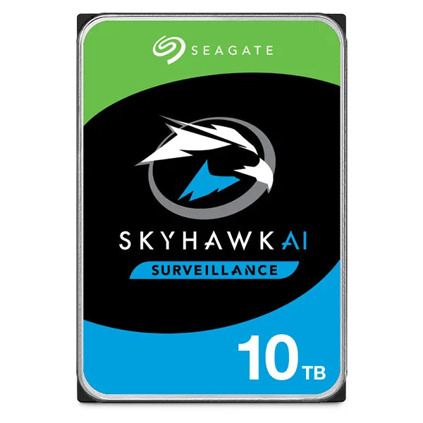 Вътрешни HDD Seagate Surveillance AI Skyhawk 10TB HDD SATA 6Gb/s 256MB cache 8.9cm 3.5inch BLK
