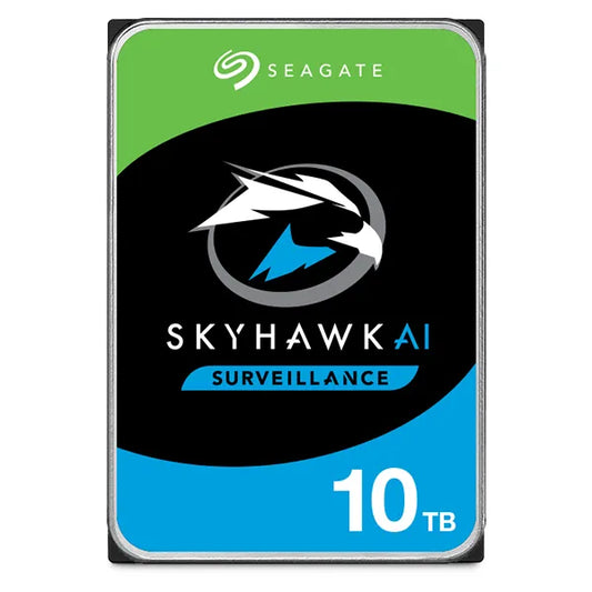 Вътрешни HDD Seagate Surveillance AI Skyhawk 10TB HDD SATA 6Gb/s 256MB cache 8.9cm 3.5inch BLK