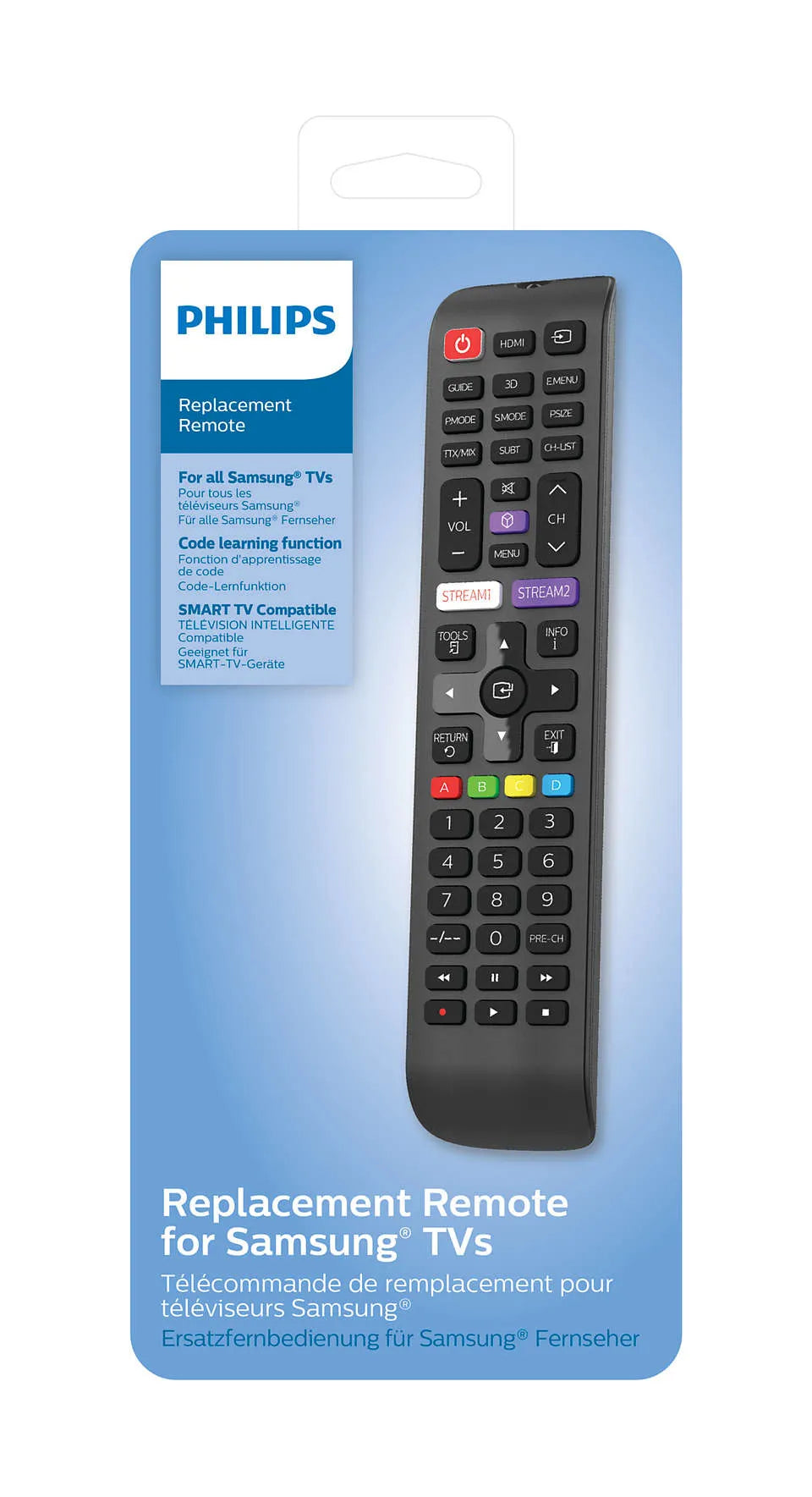 Дистанционно управление Philips за телевизор replacement remote for SAMSUNG TVs Pre-programmed with the SAMSUNG TV IR code