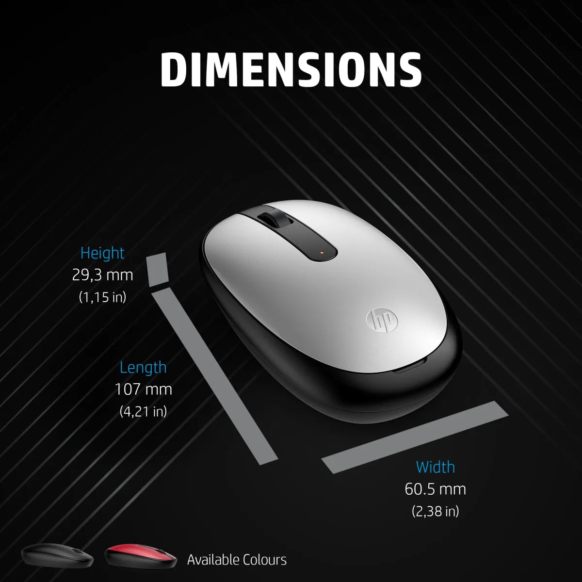 Мишка - безжична HP 240 Bluetooth Mouse Pike Silver