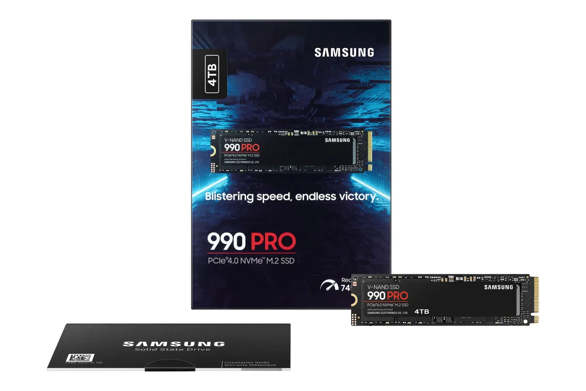Вътрешни SSD Samsung SSD 990 PRO 4TB M.2 2280 PCIe 4.0 x4 NVMe 2.0
