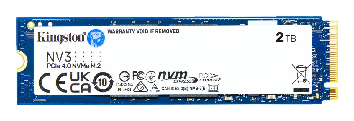 Вътрешни SSD Kingston Technology KINGSTON 2000GB NV3 M.2 2280 PCIe 4.0 NVMe SSD
