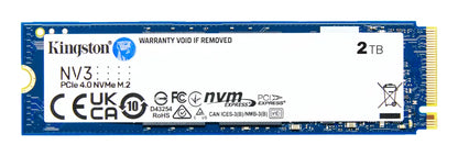 Вътрешни SSD Kingston Technology KINGSTON 2000GB NV3 M.2 2280 PCIe 4.0 NVMe SSD