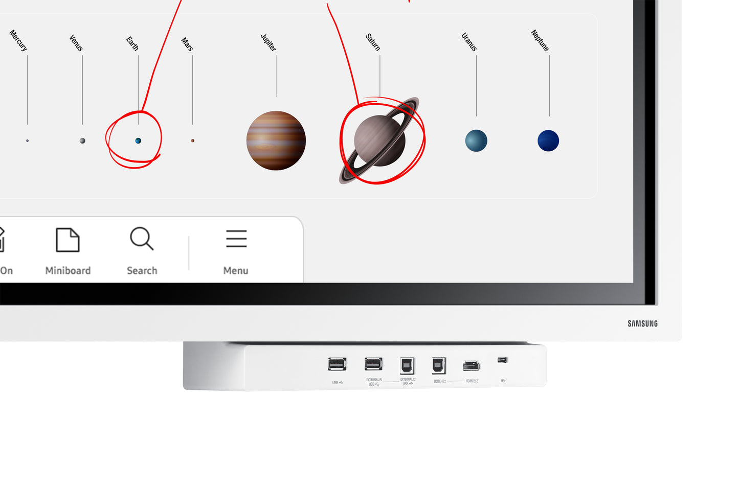 Професионални дисплеи със сензорен екран Samsung Flip Pro Digital Flipboard 55inch 4K IR Touch HDMI USB LAN WiFi WPA2 Enterprise Bluetooth Tizen 6.5 SoC 2x10W 400x400