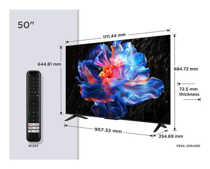 Телевизор TCL 50inch UHD 4K Android TV DVB Audio 2x10W HDR10 50P6K