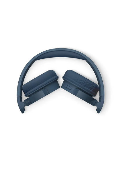 PHILIPS Wireless On Ear Headphone with mic 32mm drivers/closed-back blue