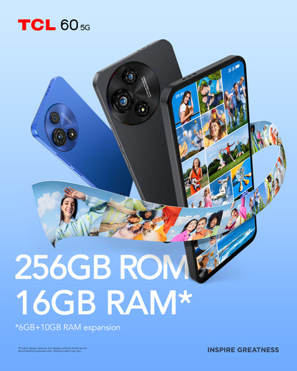 Смартфон с Android TCL 60 5G 6GB 256GB Midnight Blue