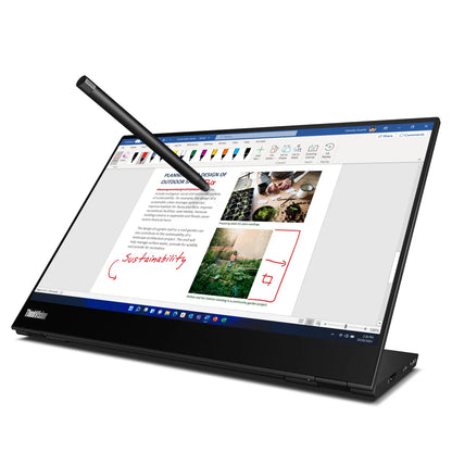 Бизнес монитор Lenovo ThinkVision M14t Gen 2 14inch Touch 2240x1400 16:10 IPS 10-point touch incl. passive pen USB-C