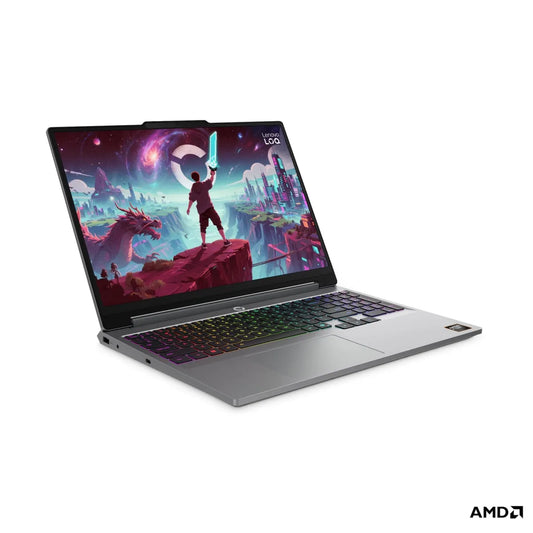 Гейминг преносим компютър Lenovo LOQ AMD Ryzen 7 250 15.3inch WUXGA AG 165Hz 32GB DDR5 1TB RTX5050 8GB NoOS Luna Grey 3y