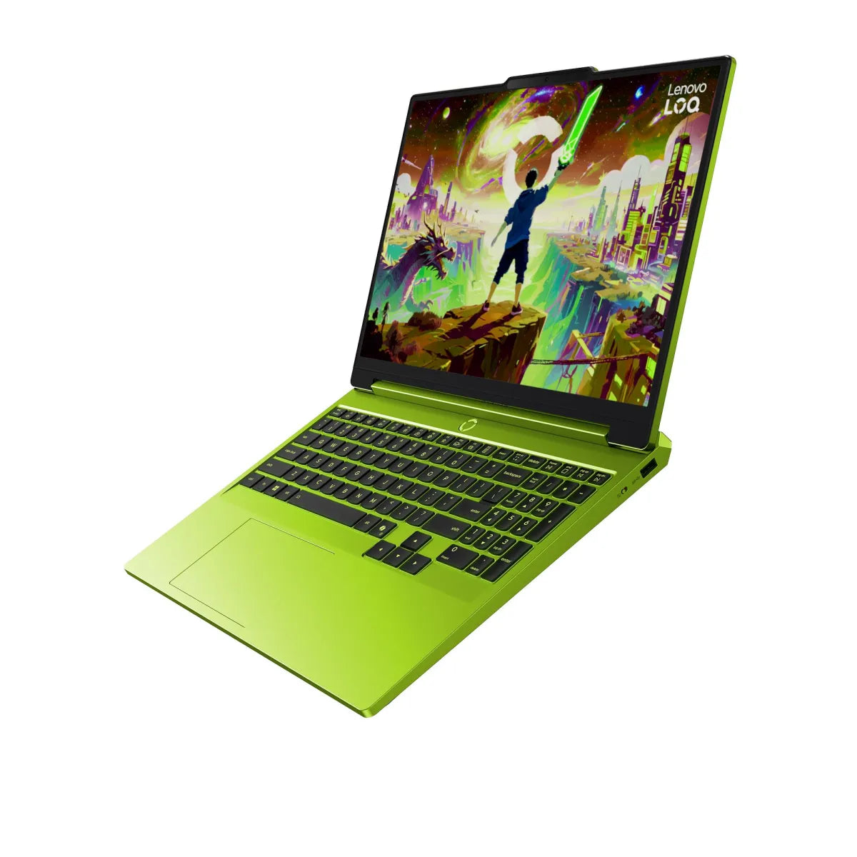 Гейминг преносими компютр Lenovo LOQ AMD Ryzen 7 250 15.3inch WQXGA 500N 165Hz 16GB DDR5 512GB PCIe RTX5050 8GB W11H Surge Green 3y