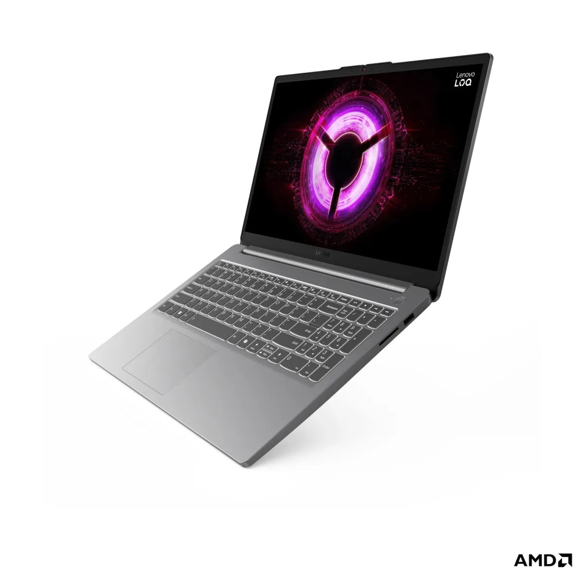 Гейминг преносим компютър Lenovo LOQ AMD Ryzen 5 150 15.6inch FullHD AG 144Hz 16GB DDR5 512GB PCIe RTX3050 6GB NoOS Luna Grey 3y