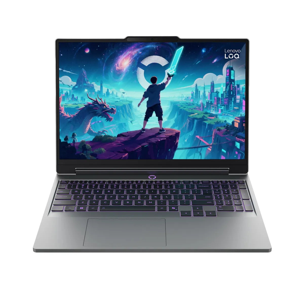Гейминг преносим компютър Lenovo LOQ Intel Core Ultra 7 355 15.3inch WUXGA AG 165Hz 16GB DDR5 512GB PCIe RTX5050 8GB NoOS Luna Grey 3y