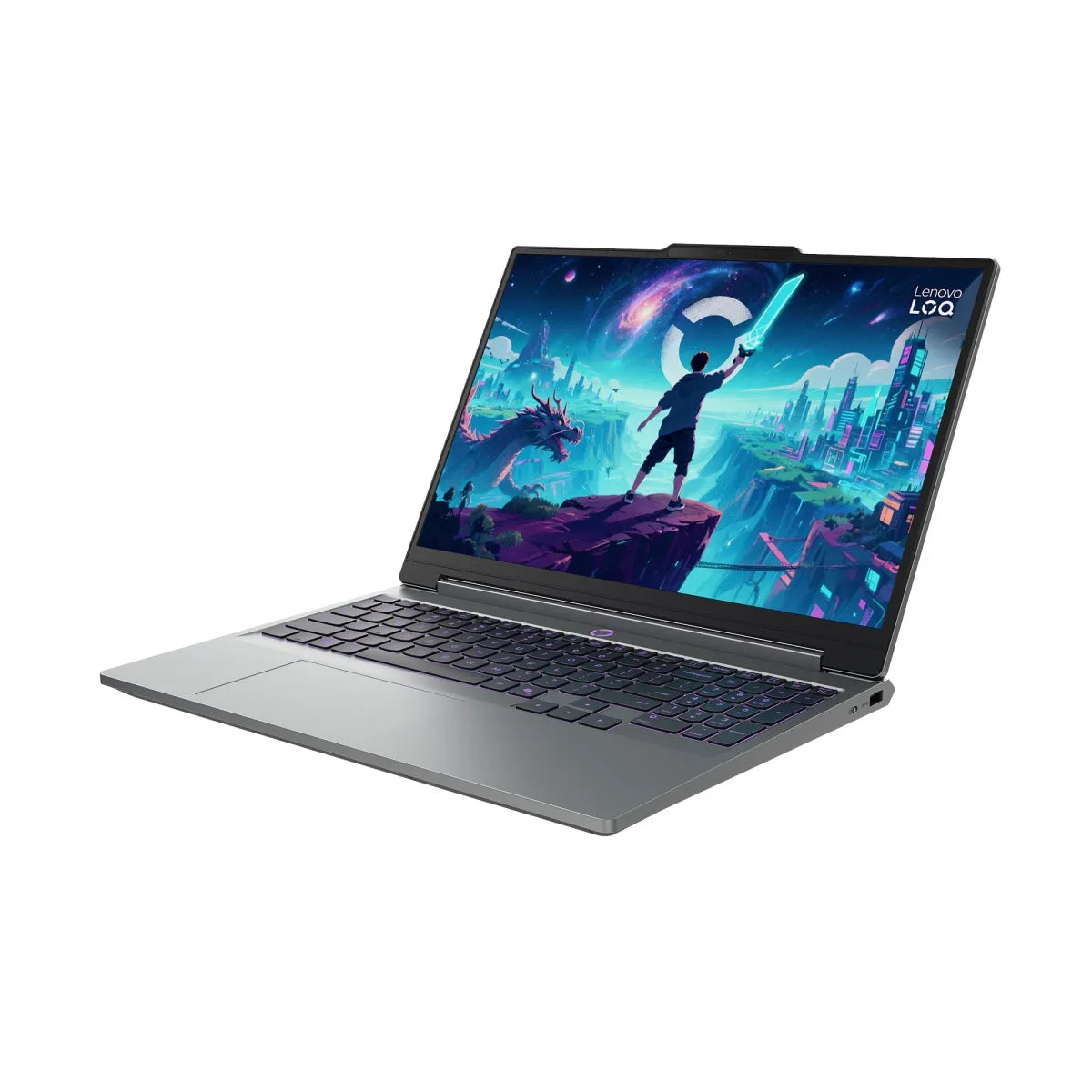 Гейминг преносим компютър Lenovo LOQ Intel Core Ultra 7 355 15.3inch WUXGA AG 165Hz 16GB DDR5 512GB PCIe RTX5050 8GB NoOS Luna Grey 3y