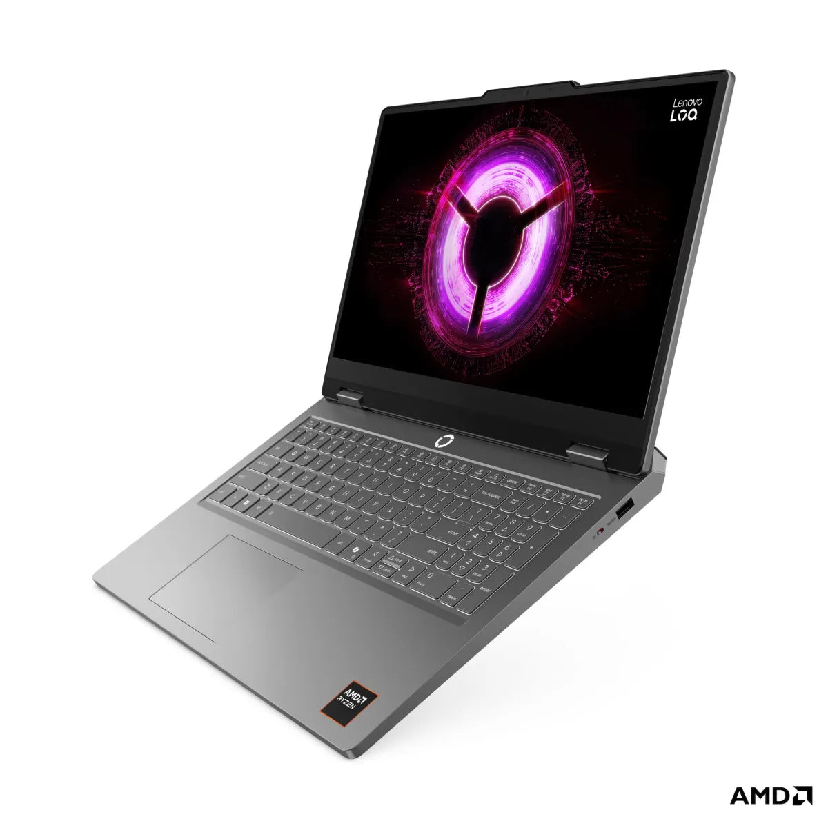 Гейминг преносим компютър Lenovo LOQ Essential AMD Ryzen 7 170 15.6inch FullHD AG 144Hz 16GB DDR5 512GB PCIe RTX5060 8GB NoOS Luna Grey 3y