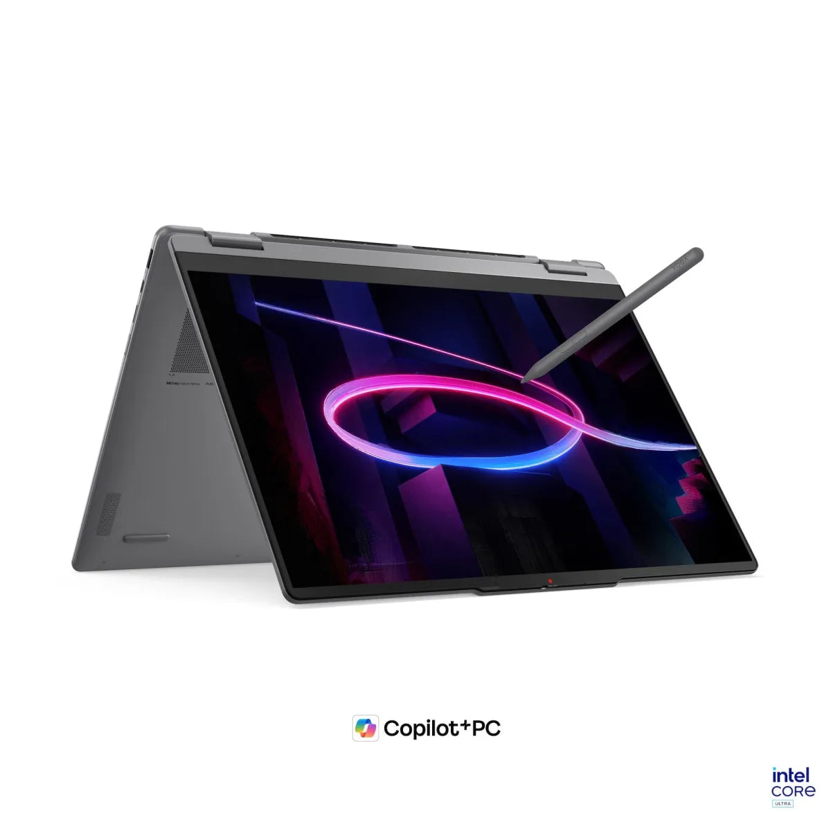 Консюмър и гейминг преносим компютър Lenovo Yoga 7 2-in-1 Intel Core Ultra 7 355 16inch WUXGA OLED Touch 24GB DDR5 1TB W11H Luna Grey 3y + Pen