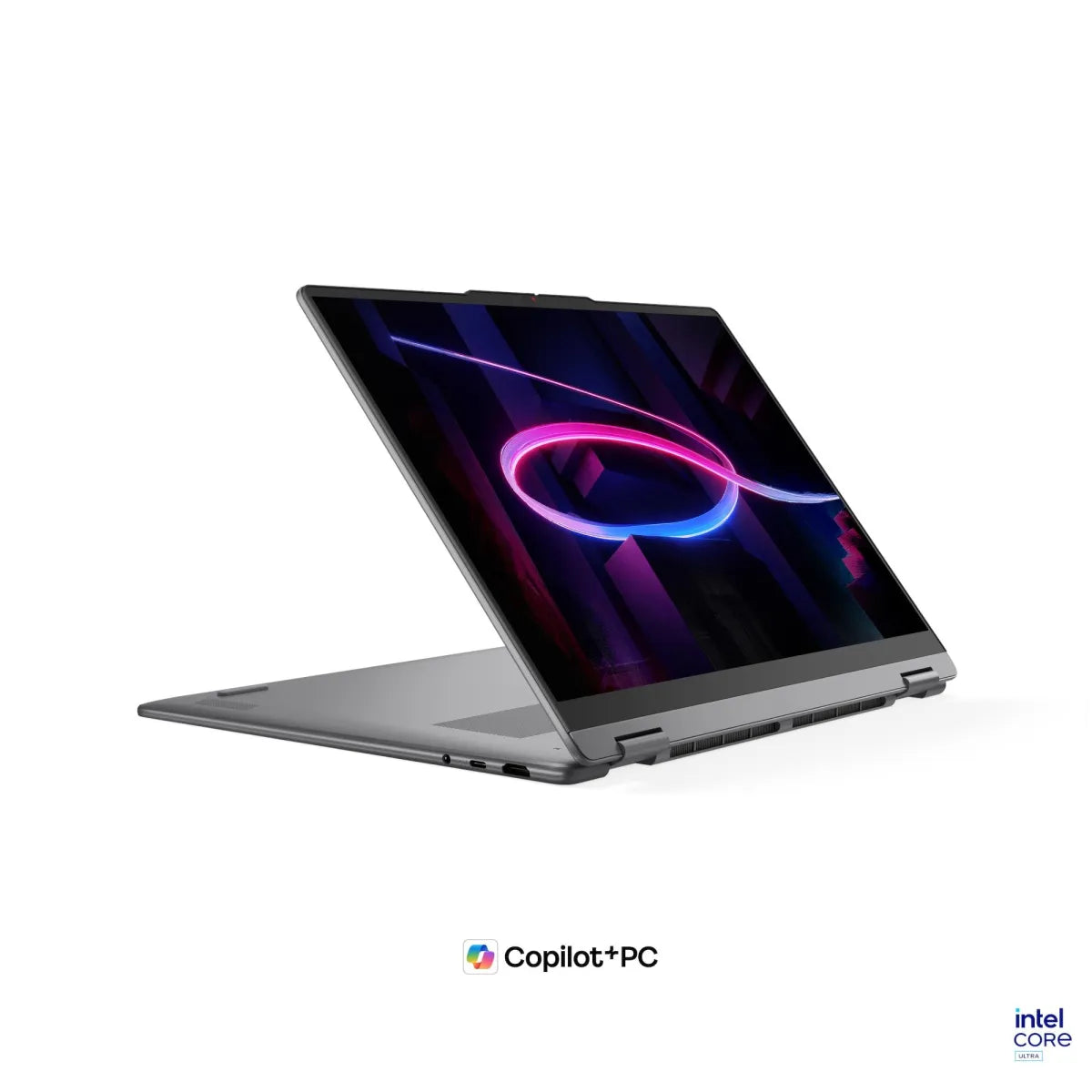 Консюмър и гейминг преносим компютър Lenovo Yoga 7 2-in-1 Intel Core Ultra 7 355 16inch WUXGA OLED Touch 24GB DDR5 1TB W11H Luna Grey 3y + Pen