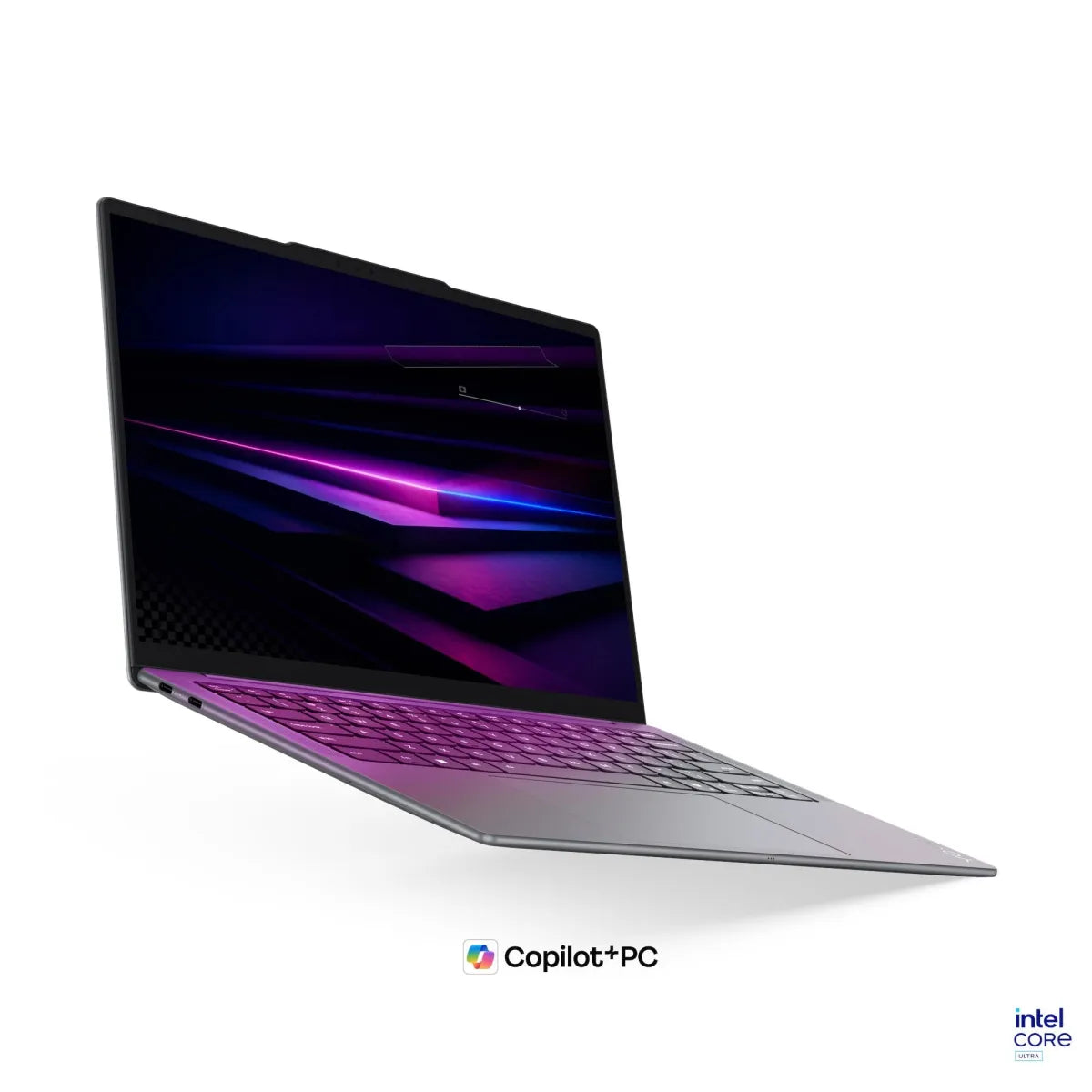 Гейминг преносим компютър Lenovo Yoga Slim 7 Intel Core Ultra 5 226V 14inch WUXGA OLED 16GB DDR5 512GB PCIe W11H Luna Grey 3y
