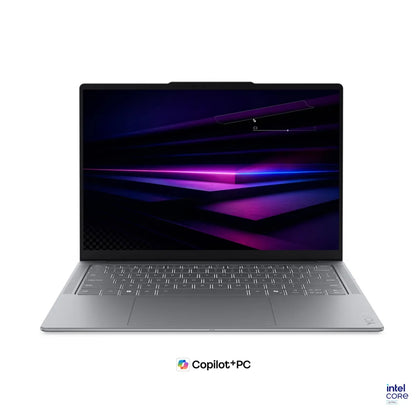 Гейминг преносим компютър Lenovo Yoga Slim 7 Intel Core Ultra 5 226V 14inch WUXGA OLED 16GB DDR5 512GB PCIe W11H Luna Grey 3y