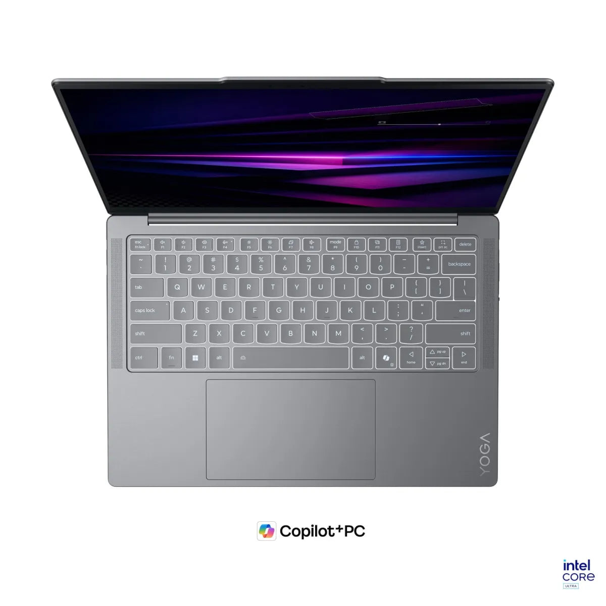 Гейминг преносим компютър Lenovo Yoga Slim 7 Intel Core Ultra 5 226V 14inch WUXGA OLED 16GB DDR5 512GB PCIe W11H Luna Grey 3y