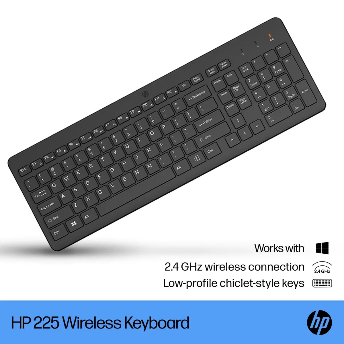 Клавиатурa - безжична HP 225 Wireless Keyboard