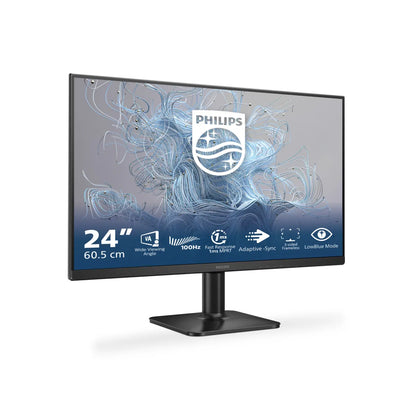 Бизнес монитор Philips 24E2N1100LB/00 23.8inch 1920x1080 100Hz HDMI D-Sub Black