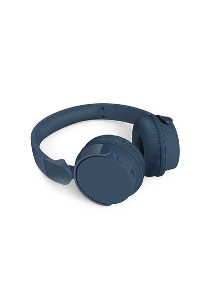 PHILIPS Wireless On Ear Headphone with mic 32mm drivers/closed-back blue