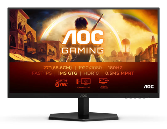 Гейминг монитор AOC 27G42E 27inch Gaming Monitor 180Hz 1920x1080 1ms HDMI DP Black