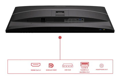 Бизнес монитор AOC 31.5inch 2560x1440 100Hz IPS Flat H/A 180 MM Adaptive Sync TUV EyeComfort Hardware USB HUB SPEAKERS Anti Blue light DP HDMI