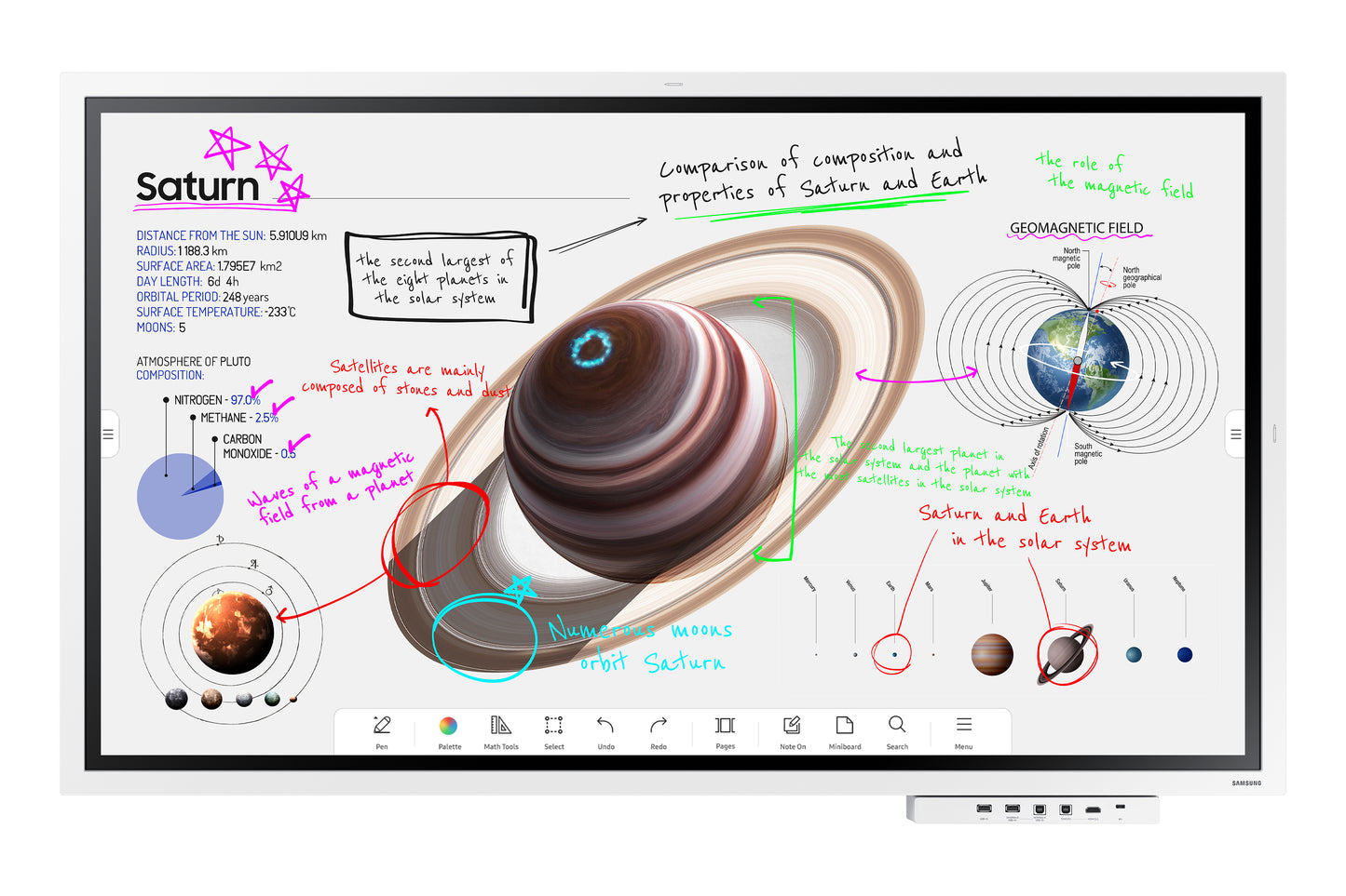 Професионални дисплеи със сензорен екран Samsung Flip Pro Digital Flipboard 55inch 4K IR Touch HDMI USB LAN WiFi WPA2 Enterprise Bluetooth Tizen 6.5 SoC 2x10W 400x400