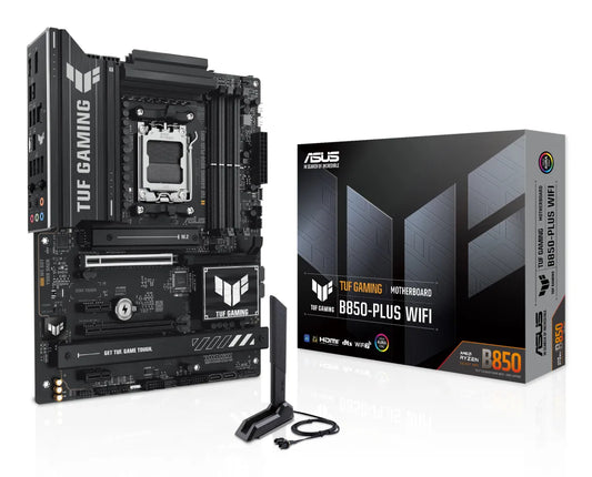 Гейминг дънна платка ASUS TUF GAMING B850-PLUS WIFI AM5 DDR5 ATX MB 1xHDMI 1xDP 3xM.2 4xSATA