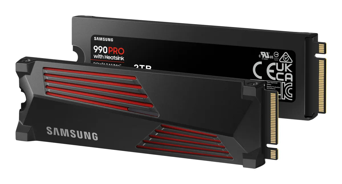 Вътрешни SSD Samsung SSD 990 PRO 2TB M.2 NVMe PCIe 4.0 Heatsink