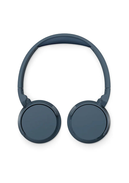 PHILIPS Wireless On Ear Headphone with mic 32mm drivers/closed-back blue