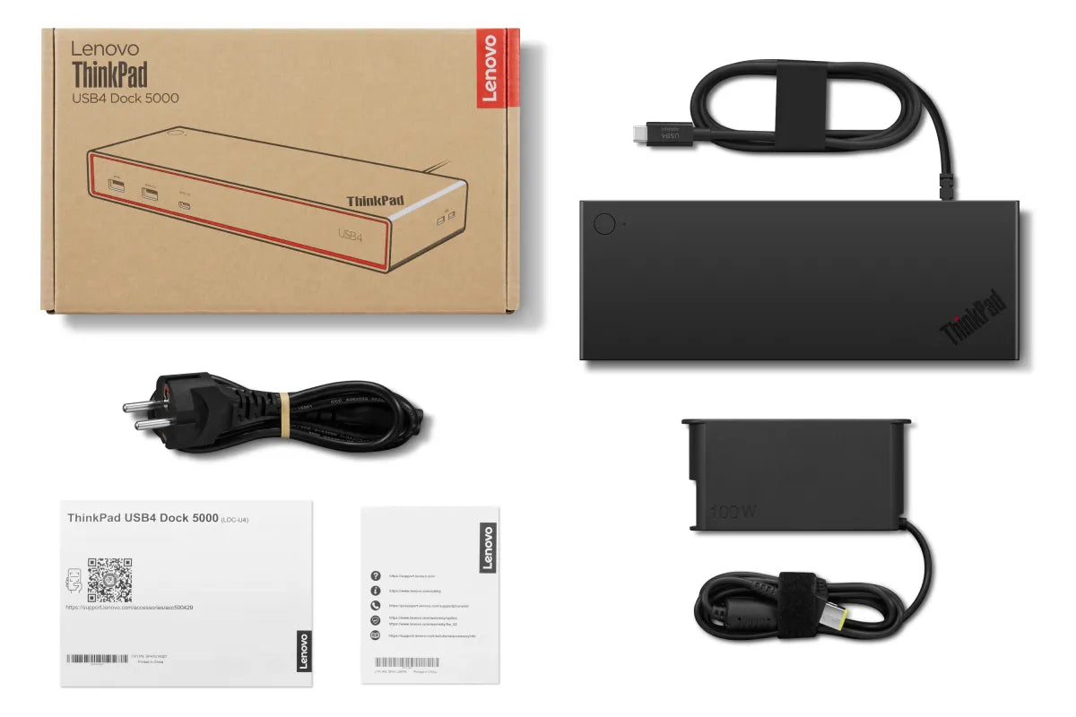 Докинг станция Lenovo ThinkPad USB4 Dock 5000 - 100W (EU)