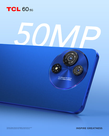 Смартфон с Android TCL 60 5G 6GB 256GB Midnight Blue
