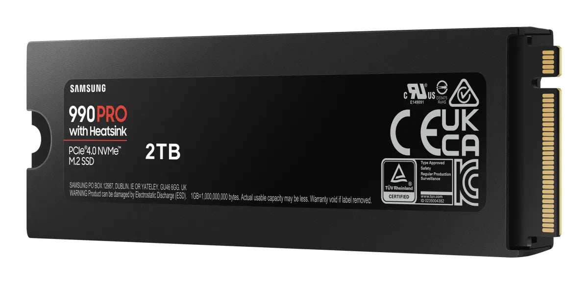 Вътрешни SSD Samsung SSD 990 PRO 2TB M.2 NVMe PCIe 4.0 Heatsink
