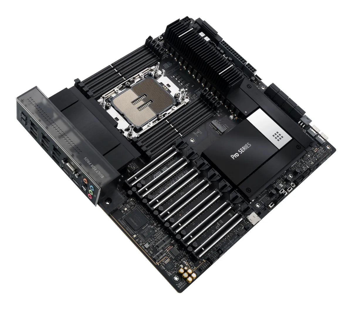 Дънна платка INTEL ASUS PRO WS W790E-SAGE SE LGA4677 ATX 8xDDR4 7xPCIe 4.0 x16 8xSATA 3xM.2
