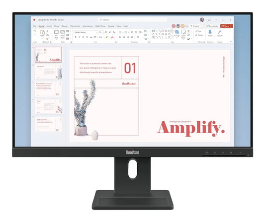 Бизнес монитор Lenovo ThinkVision E24-40 23.8inch IPS 16:9 1920x1080 100Hz 250cd/m2 1300:1 4ms 1xHDMI 1.4 1xDP 1.2 1xVGA 99 sRGB 2Wx2 3Y
