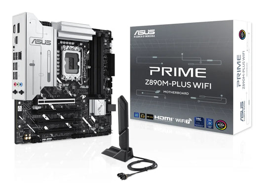 Дънна платка INTEL ASUS PRIME Z890M-PLUS WIFI LGA1851 DDR5 mATX MB
