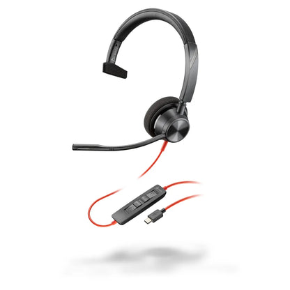 Бизнес слушалки HP Poly Blackwire 3310 Monaural USB-C Headset +USB-C/A Adapter