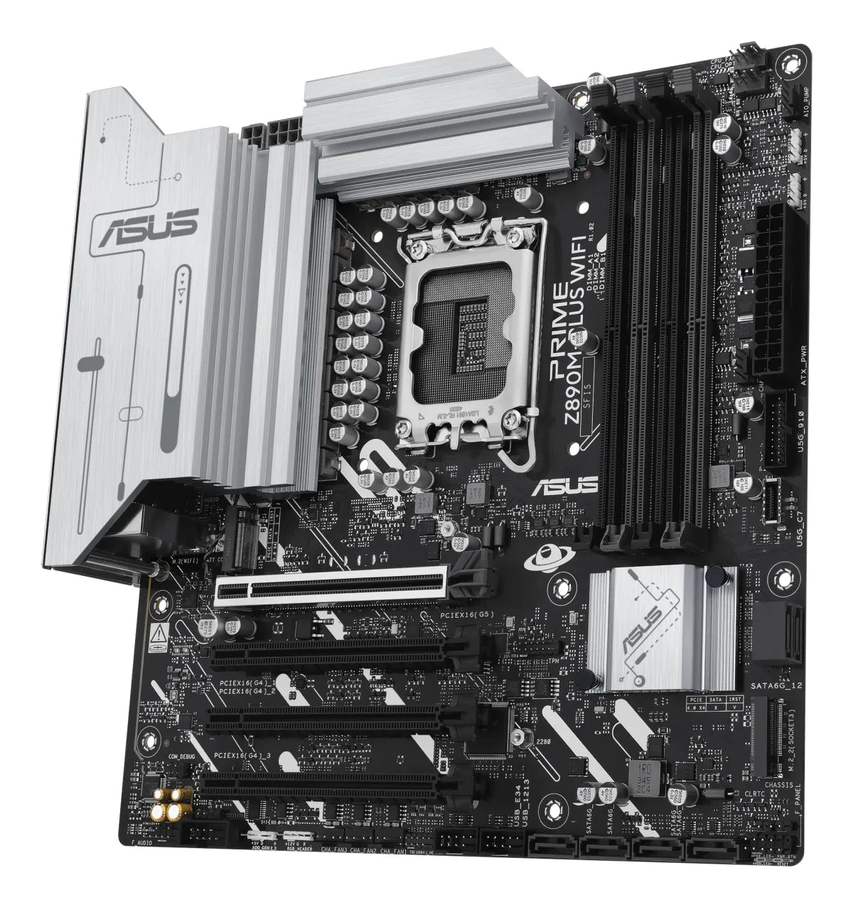 Дънна платка INTEL ASUS PRIME Z890M-PLUS WIFI LGA1851 DDR5 mATX MB