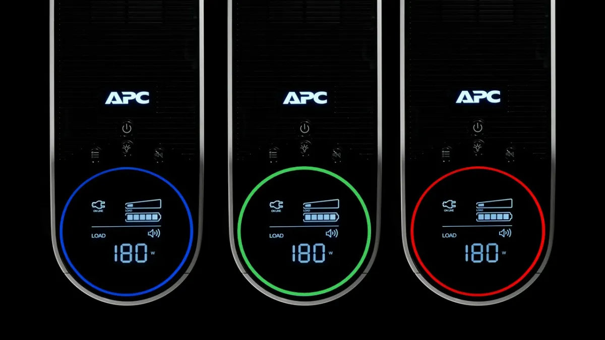 Line Interactive UPS тип кула APC Back-UPS Pro UPS tower RGB lights AC 230V 1320Watt 2200VA 1-phase output connectors 6 Black midnight