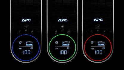 Line Interactive UPS тип кула APC Back-UPS Pro UPS tower RGB lights AC 230V 1320Watt 2200VA 1-phase output connectors 6 Black midnight